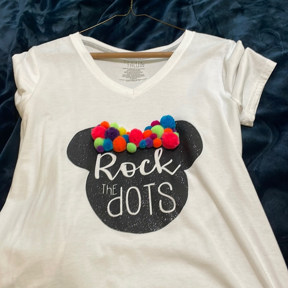 Rock the dots custom made pompon shirt